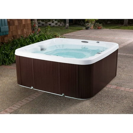 Lifesmart Coronado (LS600DX) Hot Tub - 7 Person, 65-Jet, 220v, Arctic White/ Espresso Brown