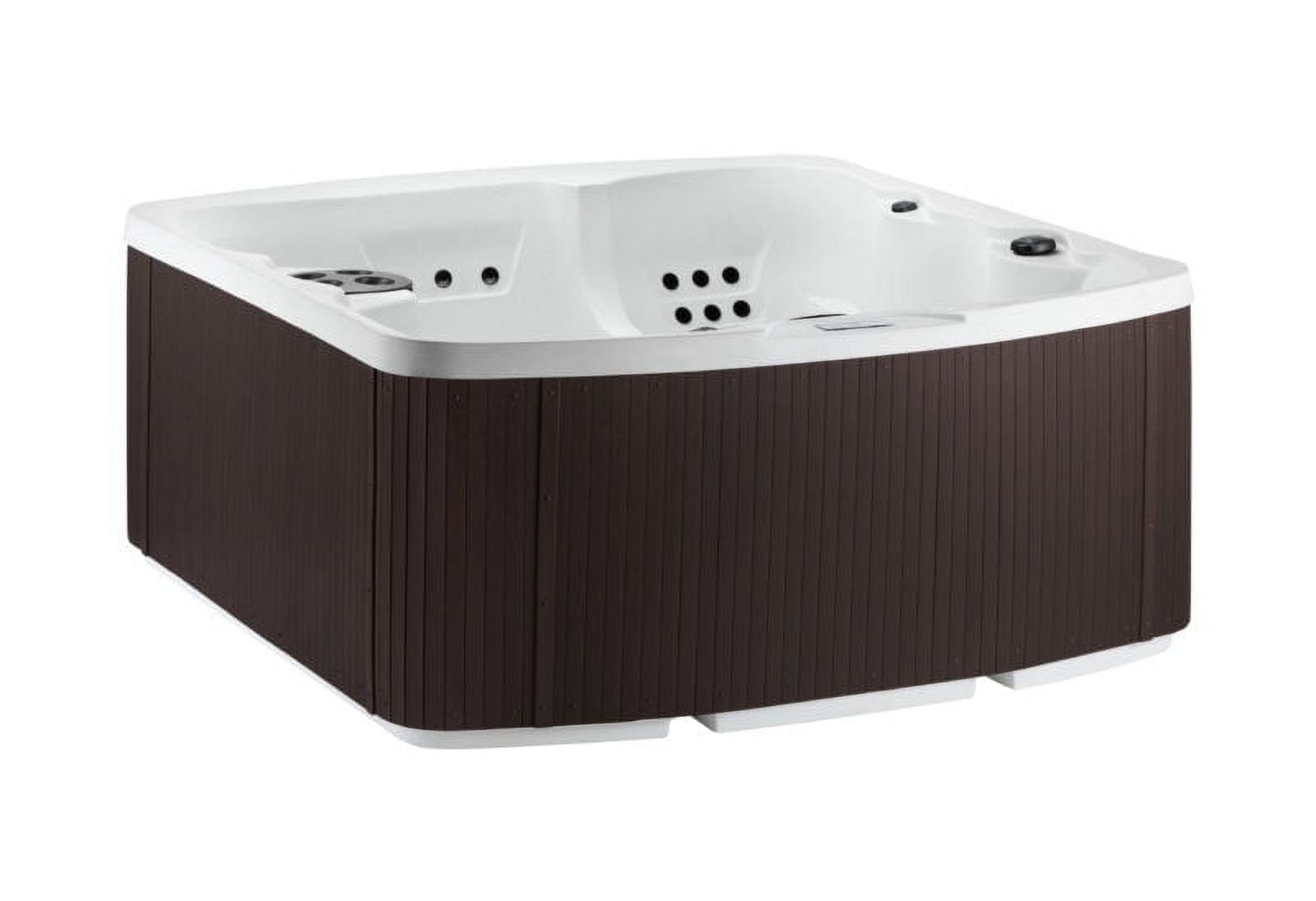 Lifesmart Curacao DLX (LS550 Plus) Hot Tub - 5-Person, 65- Jet, 220-Volt Spa Sea Salt/ Espresso, with cover lifter and step included!
