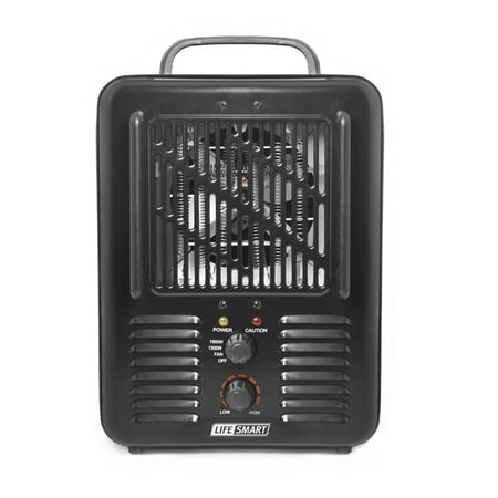 Lifesmart Deluxe Milkhouse Heater with Dial Thermostat and Carry Handle