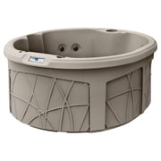 LifeSmart 4-Person 13-Jet Plug & Play Round Hot Tub with Thermal Cover, Sand