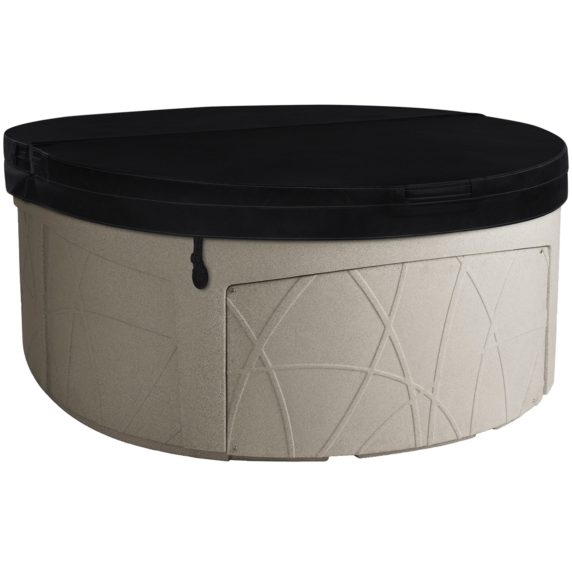 Sand Circular 4-Person 13-Jet Plug and Play Hot Tub