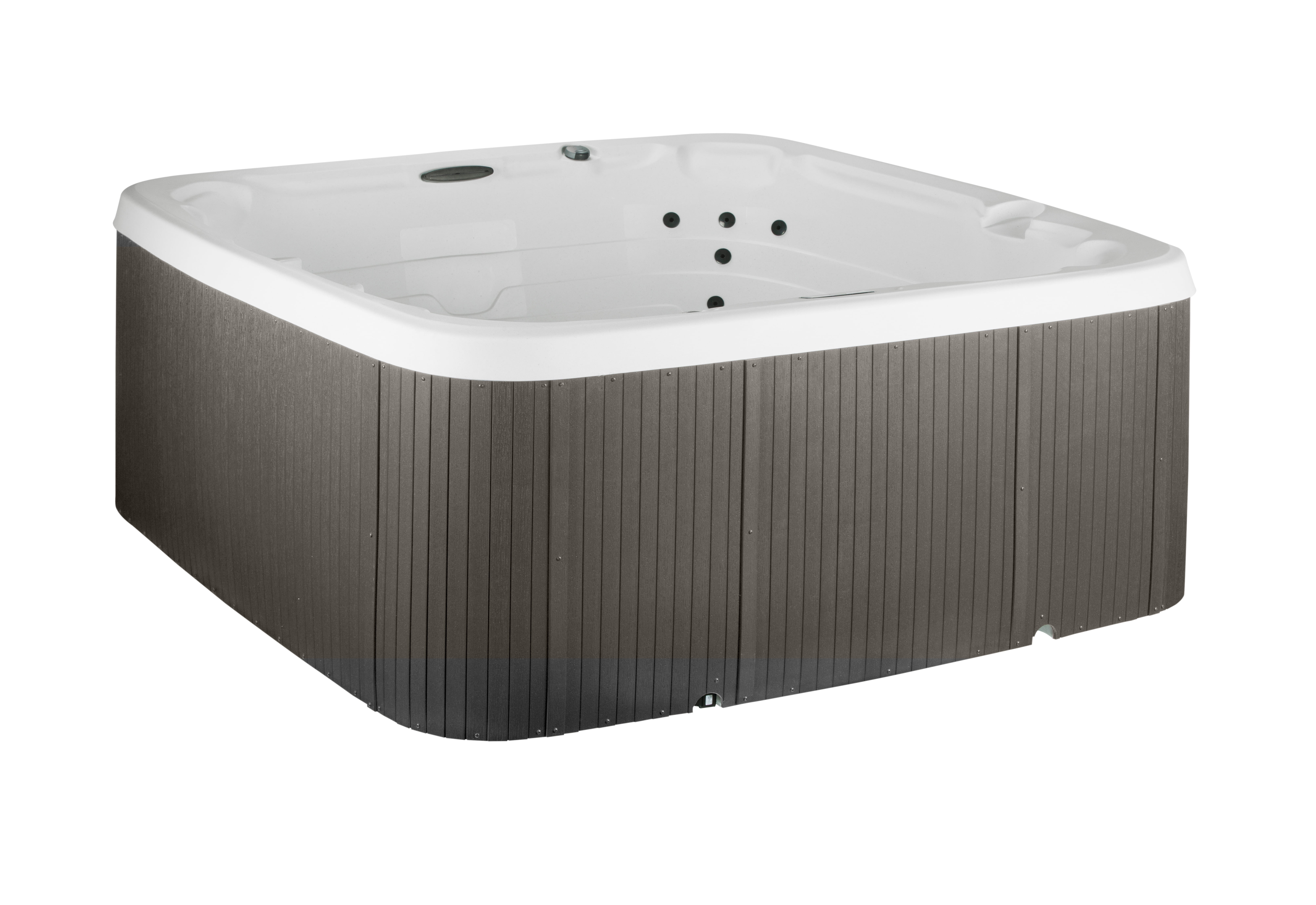 Lifesmart LS450DX, 7-Person, 22-Jet, Plug and Play Spa, Arctic White/Coastal Gray