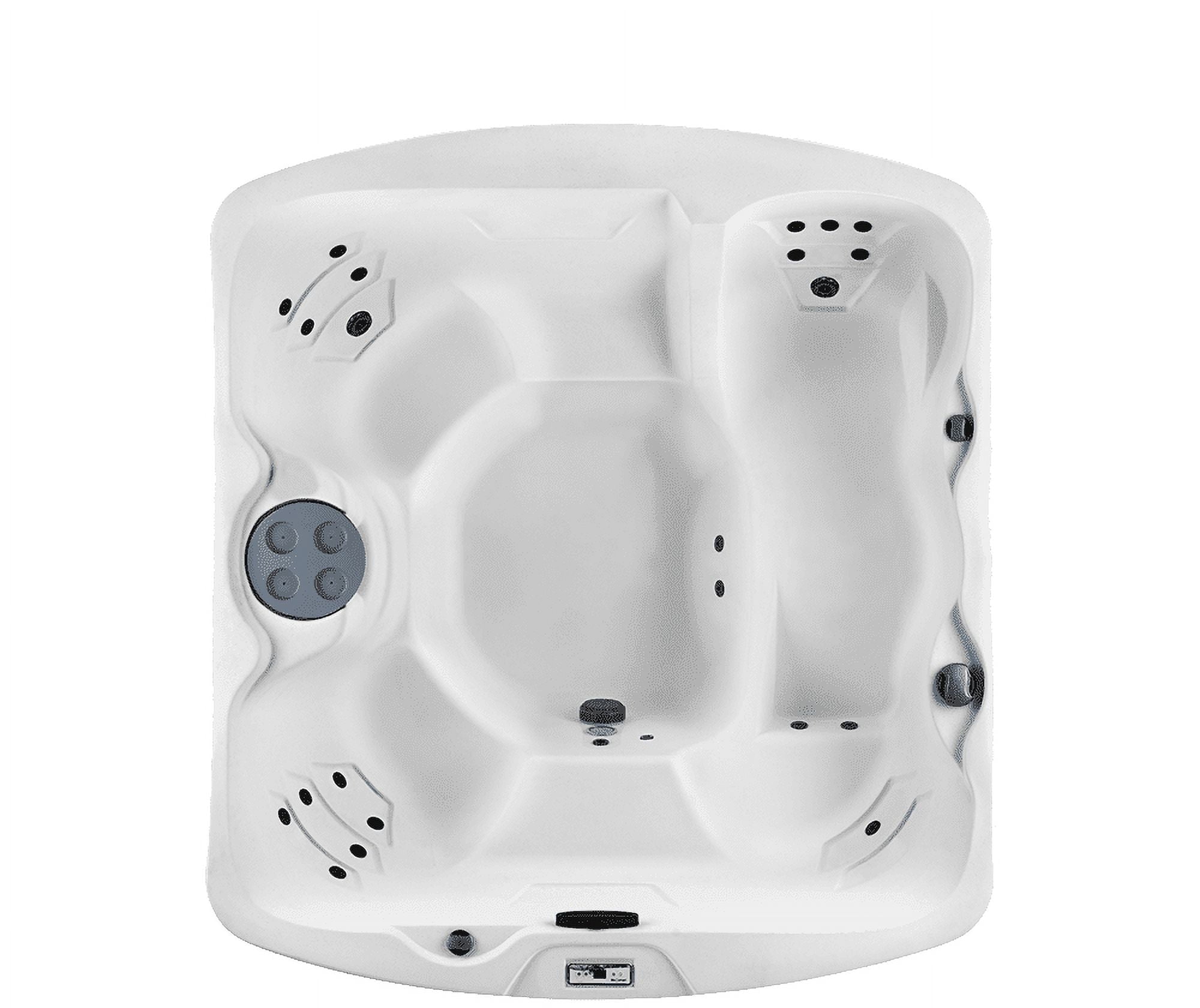 Lifesmart LS500 Plus Arctic White/Espresso with a cover lifter and spa steps included!