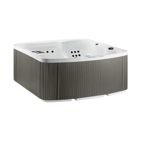 Lifesmart LS550 Plus, 5-Person, 65 Jet, 230-Volt Spa, Arctic White/Coastal Gray