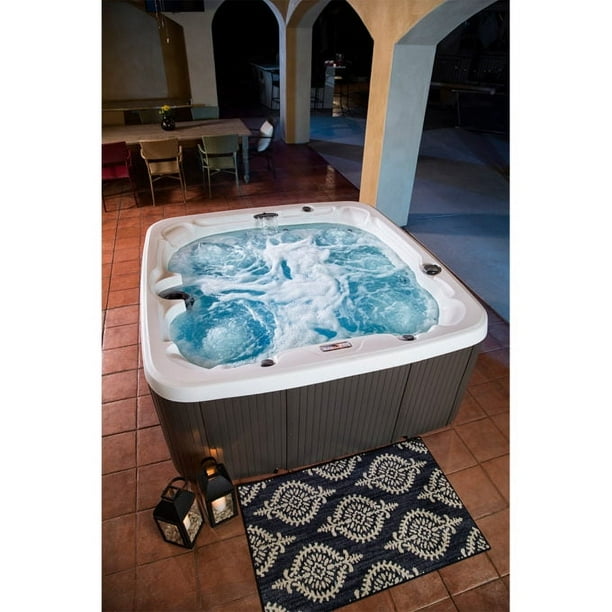 Lifesmart LS700DX Hot Tub 7 Person, 90Jet, 220Volt, Arctic White