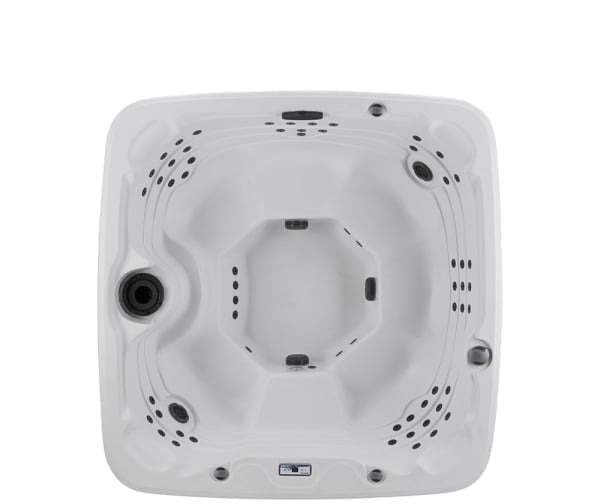 Lifesmart 7-Person Square Spa with Waterfall and LED Lights