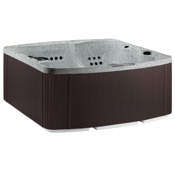 Lifesmart Leganza 6-Person, 230V, Hot Tub Spa w/90 Jets, locking Tub Cover, Sea Salt/Espresso