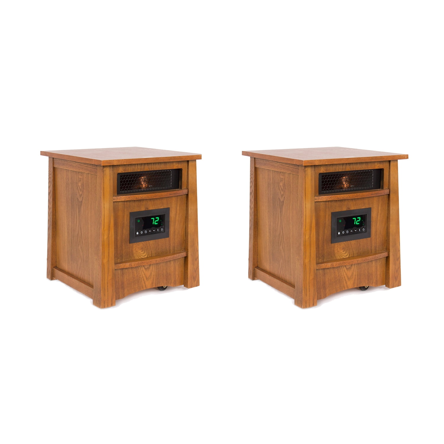Lifesmart Lifelux 8 Element Electric Infrared Large Room Space Heater (2  Pack) - Walmart.com