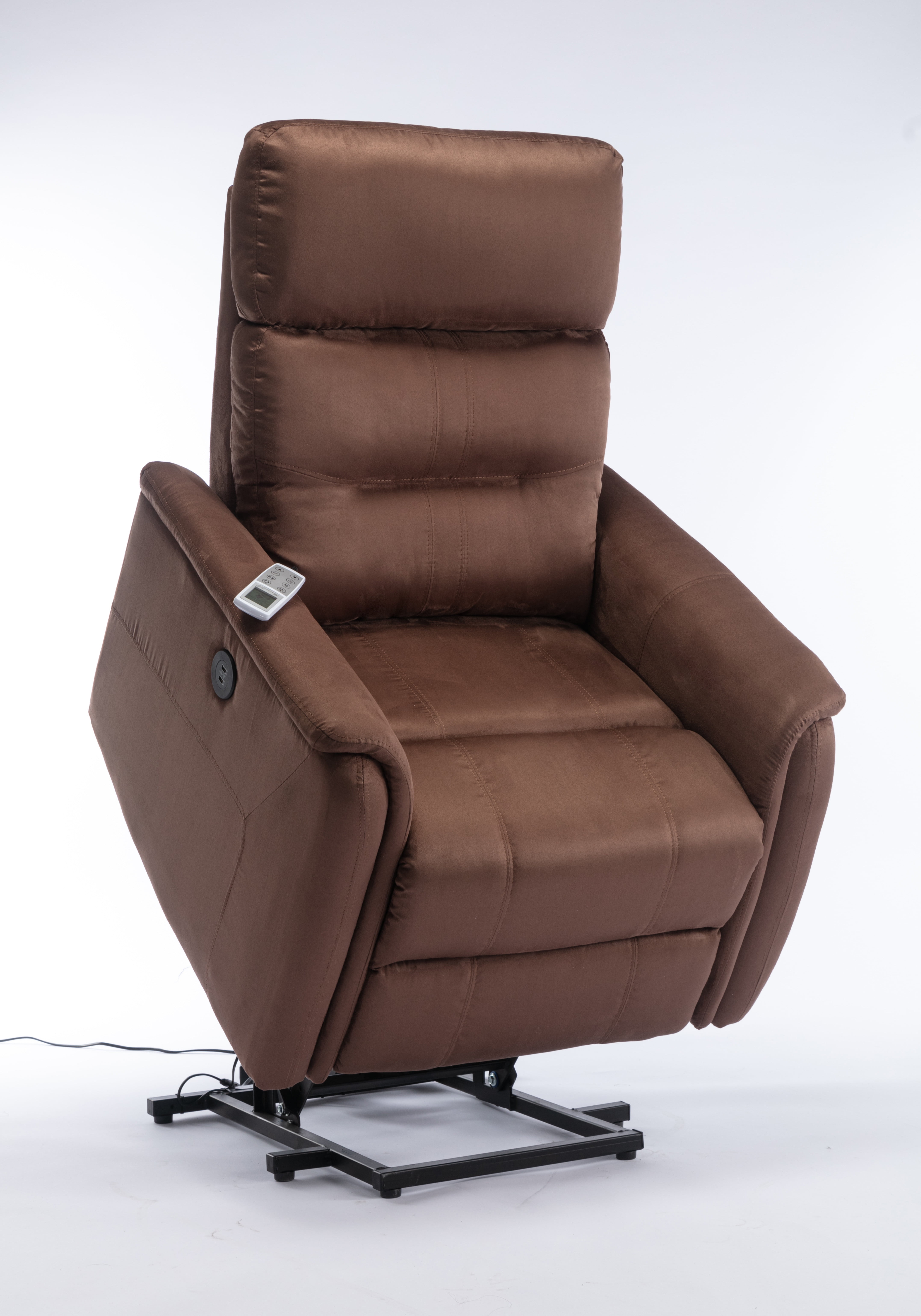 Lifesmart Power Lift Recliner with Heat and Massage in Microfiber