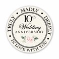 thumbnail image 1 of Lifesong Milestones Refrigerator Magnets - 10th Wedding Anniversary Signs, 1 of 5