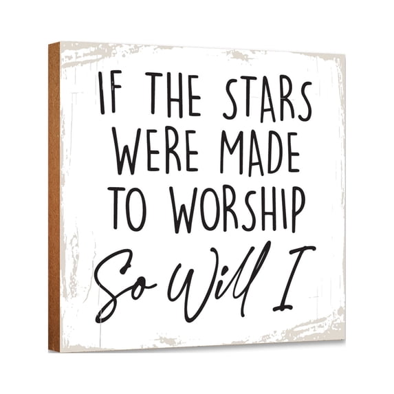 Lifesong Milestones Rustic Christian Signs for Tabletop & Shelf Décor