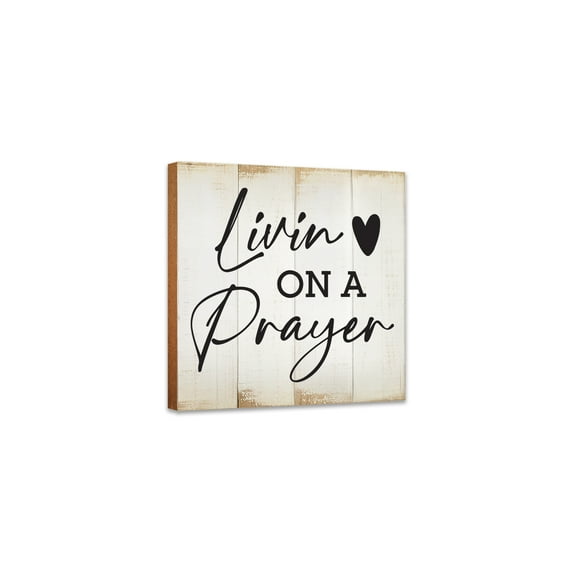 Lifesong Milestones Rustic Christian Signs for Tabletop & Shelf Décor