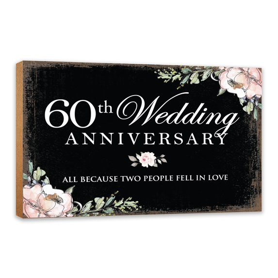 Lifesong Milestones Rustic Tabletop Signs Decor Anniversary Gifts for Couple