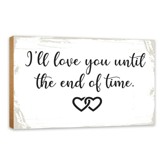 Lifesong Milestones Rustic Tabletop Signs Decor Anniversary Gifts for Couple