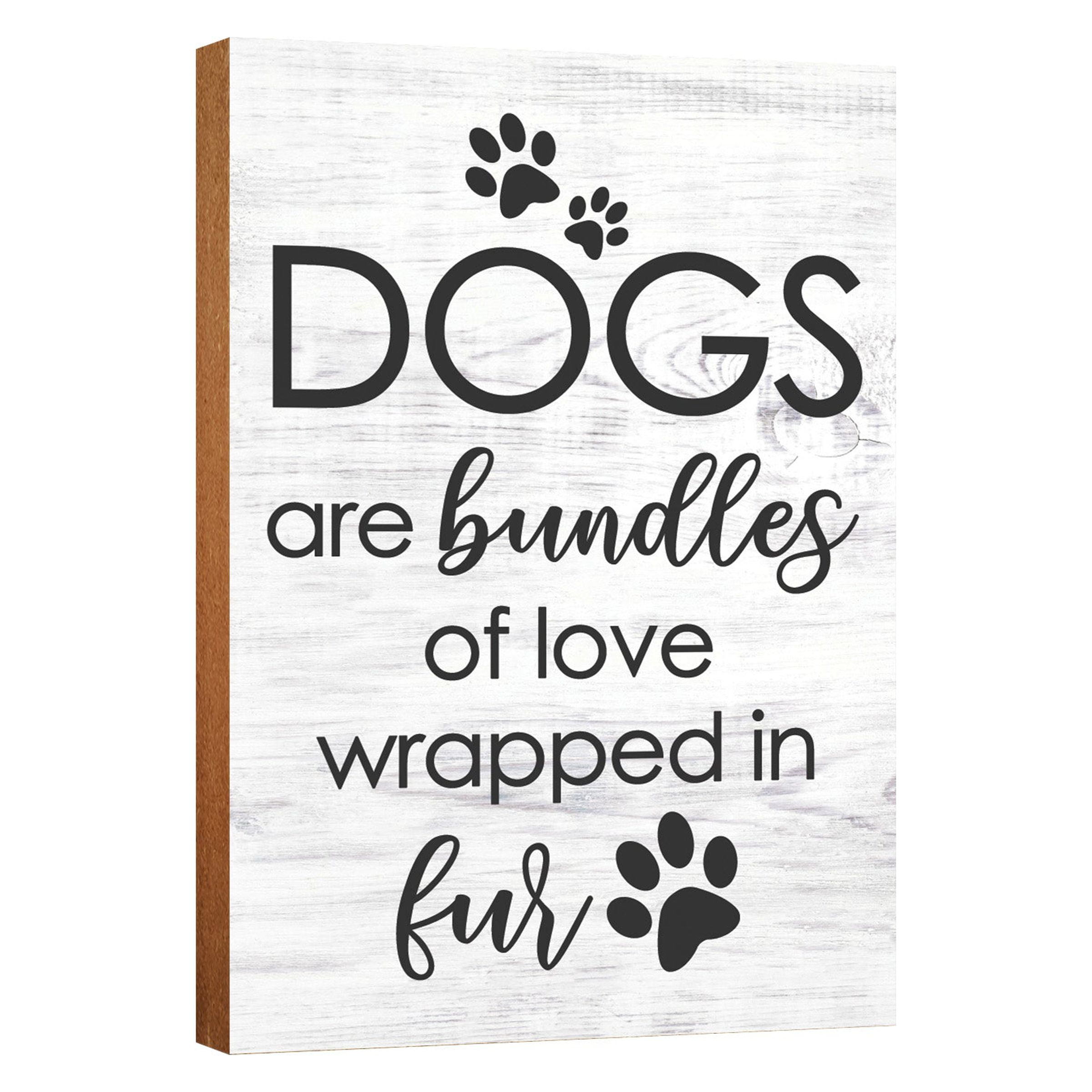 Lifesong Milestones Wooden Dog Sign for Tabletop Decor Gift for Dog