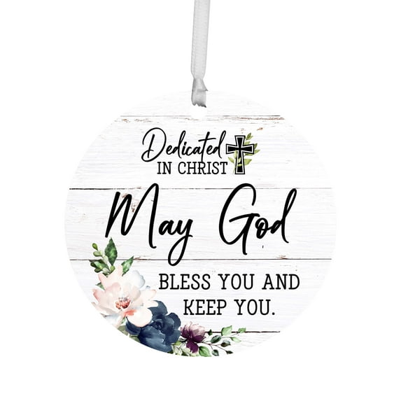 Lifesong Milestones Wooden Hanging Ornaments for Christian Home Décor