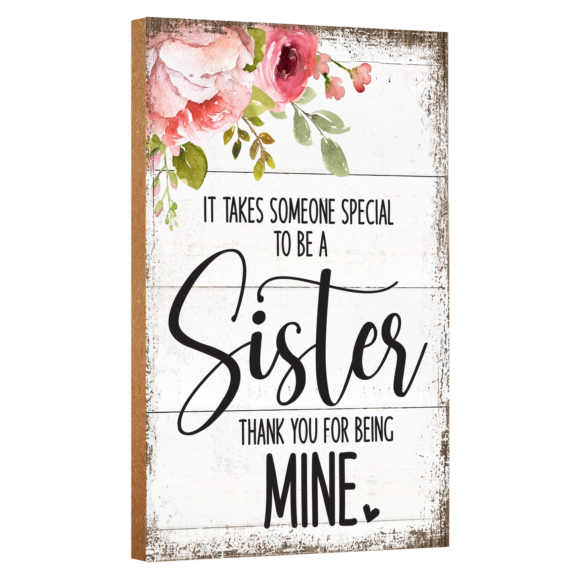 Belatelove Sister Themed Decorative Wood Sign - 7" X 8.26" Rustic Tabletop Plaque, Sentimental Gift - View #5