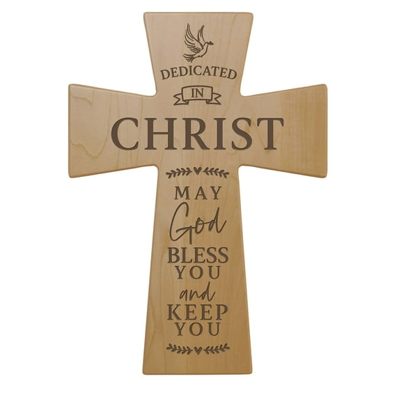 Lifesong Milestones Wooden Wall Cross for Christian Rustic Home Decor