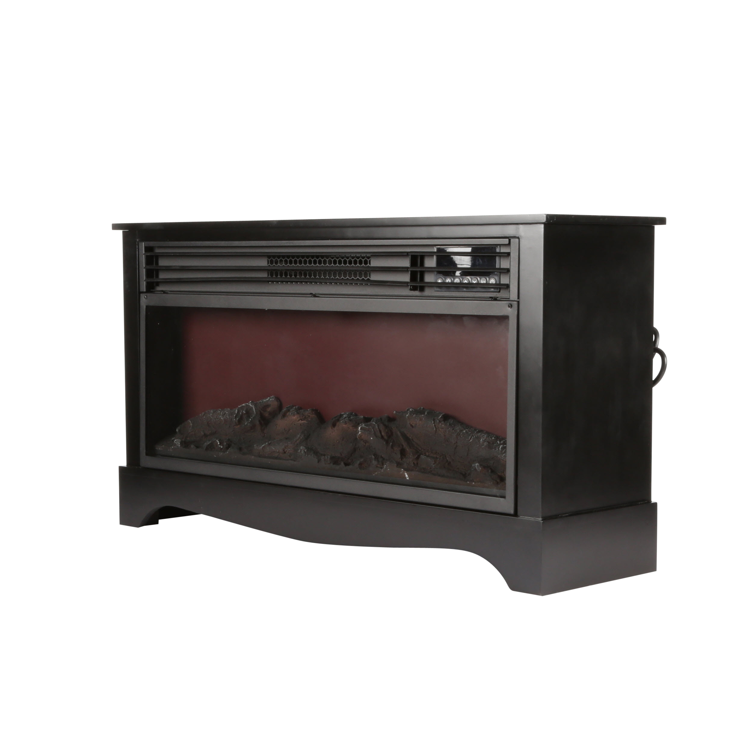 Lifesource 20" Tall Heater Fireplace with Color-Change LED Affect, Black Cabinet - image 1 of 5
