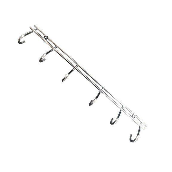 Lifespace Grill Utility Rack - 6 Hooks - Chrome Plated Mild Steel - 3 pack