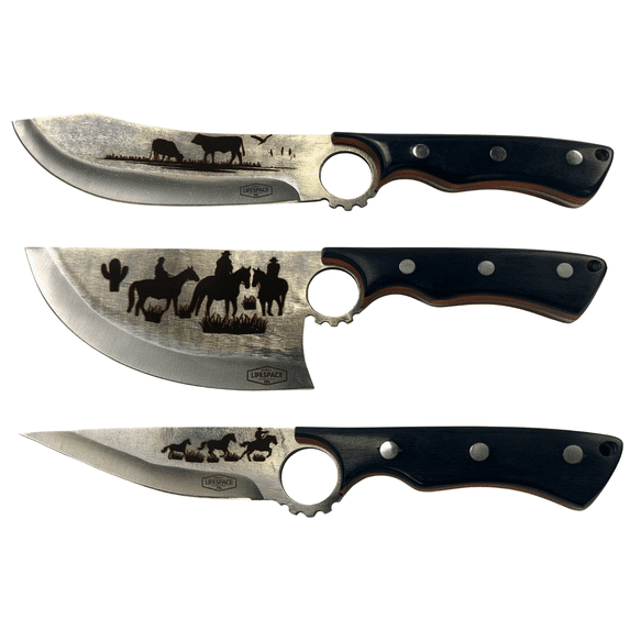 Lifespace Limited Edition Cowboy Kitchen Knife Set - "Cowboy Series"