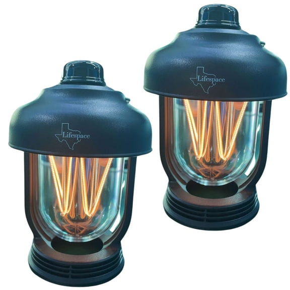 Lifespace Portable Waterproof LED Camping Lantern with Adjustable Brightness (Set of 2)