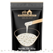 Lifestance Pearl White Wax Beads, 1lb Unscented Hard Wax Beans for Coarse Hair Removal on Face, Eyebrow, Brazilian Bikini, Sensitive Skin at Home