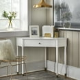 thumbnail image 1 of Lifestorey  Mesa Mid-Century Corner Desk White Painted, 1 of 3