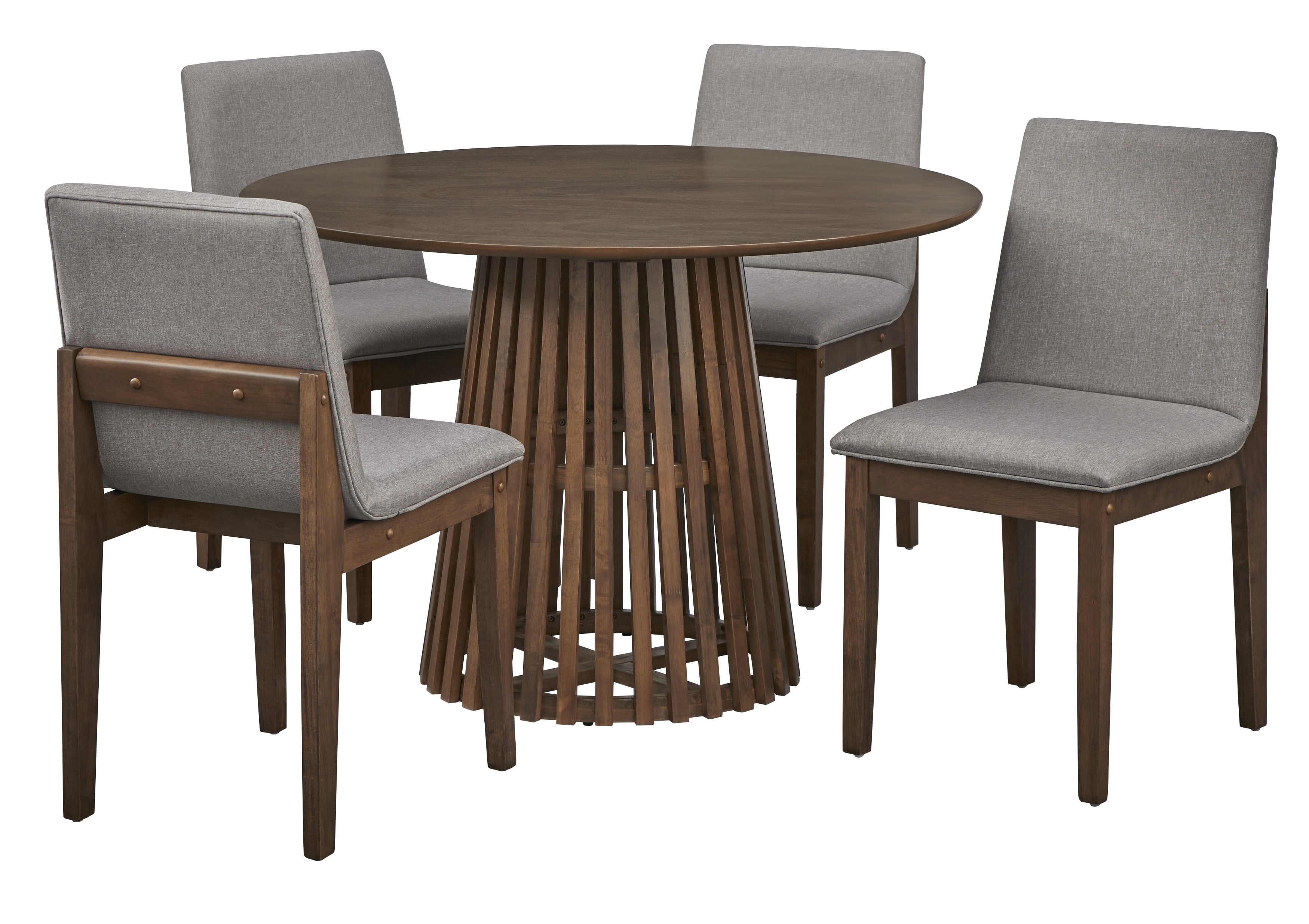 TMS Pavia 5-Piece Dining Set , Walnut
