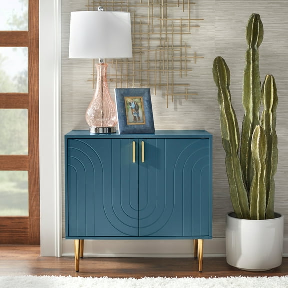 Lifestorey  Tabaria Mid-Century Two Door Buffet Midnight Blue