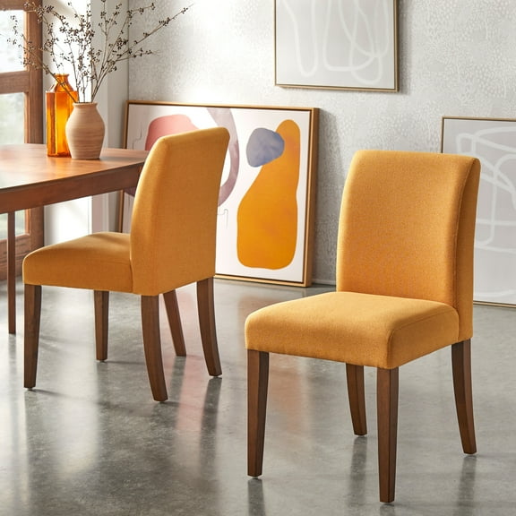 Lifestorey Zane Parsons Dining Chair (Set of 2) Sunflower Yellow