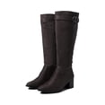 thumbnail image 1 of LifeStride Daring Boot Women's 10 Stone Gray Zipper Knee High Block Heels KHD561, 1 of 5