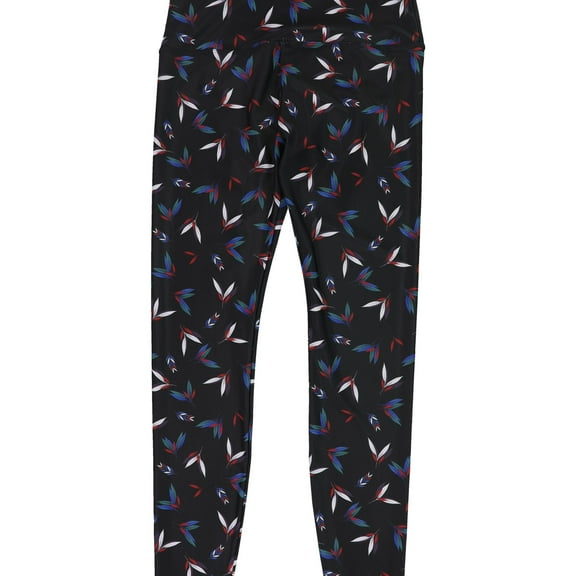 Lifestyle and Movement Womens Whirling Leaves Compression Athletic Pants, Multicoloured, Medium
