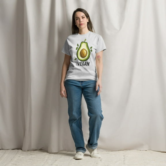 Lifestyle Design for Eco-Conscious Design Individuals Graphic classic tee (Ash, S)