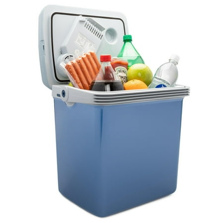 Lifestyle By Focus 27-Qt Beverage Cooler with AC Adapter, Blue