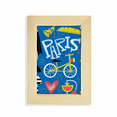 thumbnail image 1 of Lifestyle France Mark Landmark Paris Desktop Display Photo Frame Picture Art Painting 5x7 inch, 1 of 4