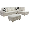 thumbnail image 1 of Lifestyle Furniture Scott Right-Facing Sectional & Ottoman in Off White, 1 of 1
