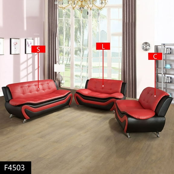 Lifestyle Furnitures 3 pieces Living Room Sofa Set