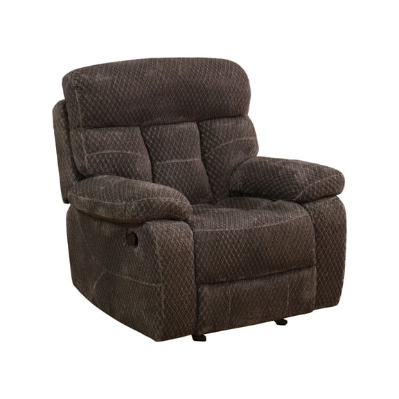 Lifestyle Furnitures Brown Fleece Recliner Chair - Soft Living Room Armchair, Comfortable & Stylish