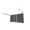 thumbnail image 1 of Lifestyle Screens 12'x7' Sandstone Frame; 17x20 Black PVC-coated Polyester Fabric Garage Door, 1 of 7