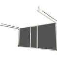 thumbnail image 1 of Lifestyle Screens Garage Door Screen; 10’ W x 9' H; Sandstone Frame; White 17x20 PVC-coated Polyester Fabric; with Passage Door, 1 of 7