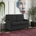 thumbnail image 1 of Lifestyle Solutions Anton Loveseat with Power, Black Linen Look, 1 of 7