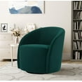 thumbnail image 1 of Lifestyle Solutions Briars Art Deco Style Swivel Accent Chair, Green Velvet, 1 of 7