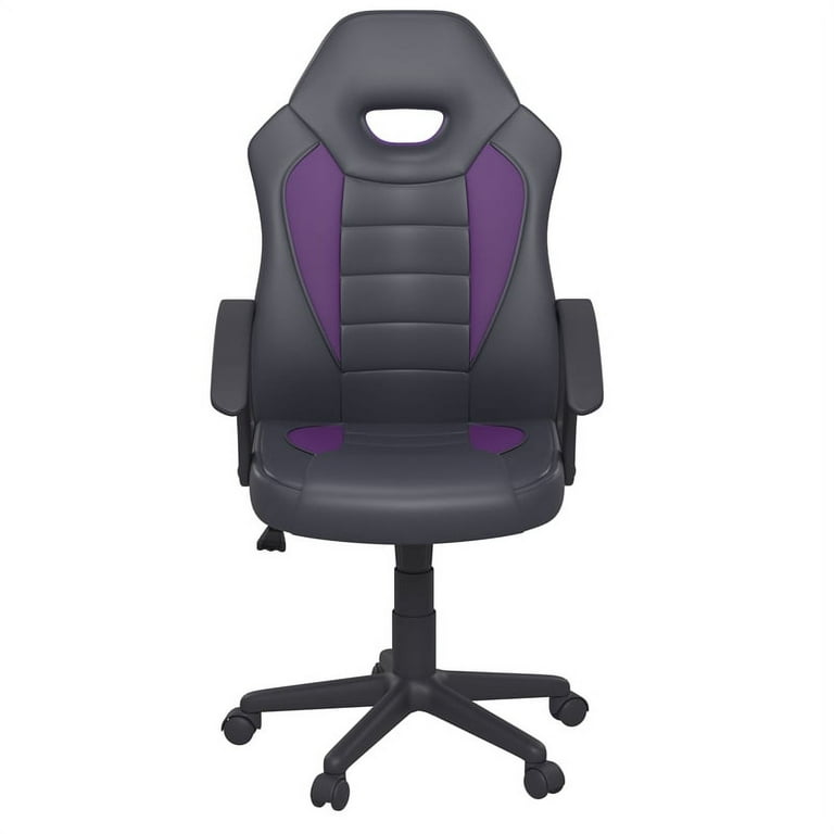 Lifestyle Solutions Kensington Gaming Chair in Purple Faux Leather