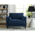 thumbnail image 1 of Lifestyle Solutions Lorelei Oversized Chair, Navy Blue Fabric, 1 of 5