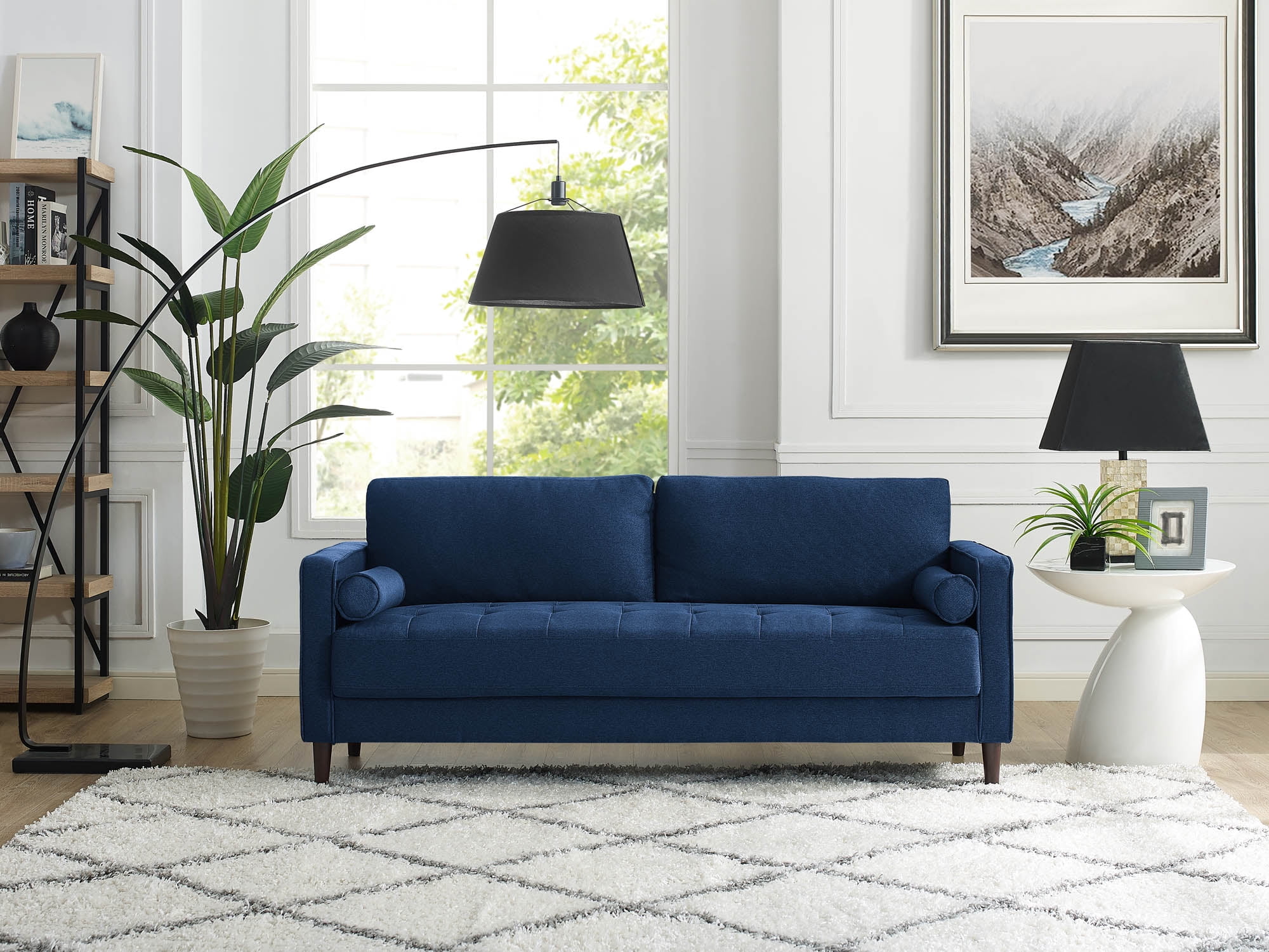 Lifestyle Solutions Lorelei Sofa Navy Blue