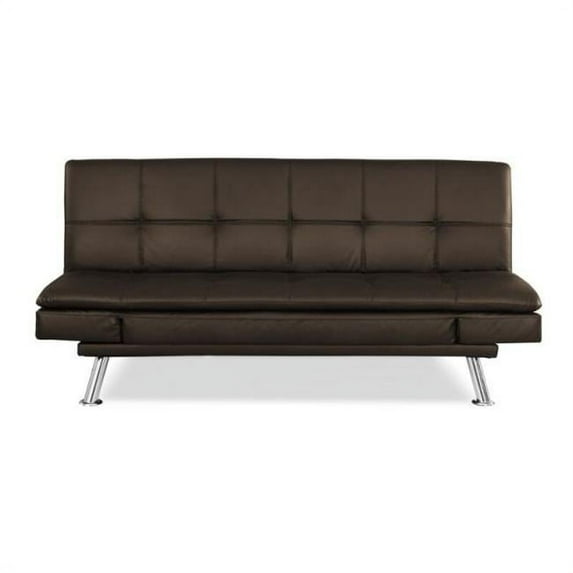 Lifestyle Solutions SC-NLS-S3F28-JV Serta Niles Convertible Sofa, Java
