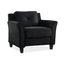 Lifestyle Solutions Taryn Club Chair, Black Fabric