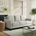 thumbnail image 1 of Lifestyle Solutions Taryn Traditional Sofa with Curved Arms, Beige Fabric Upholstery, 1 of 13