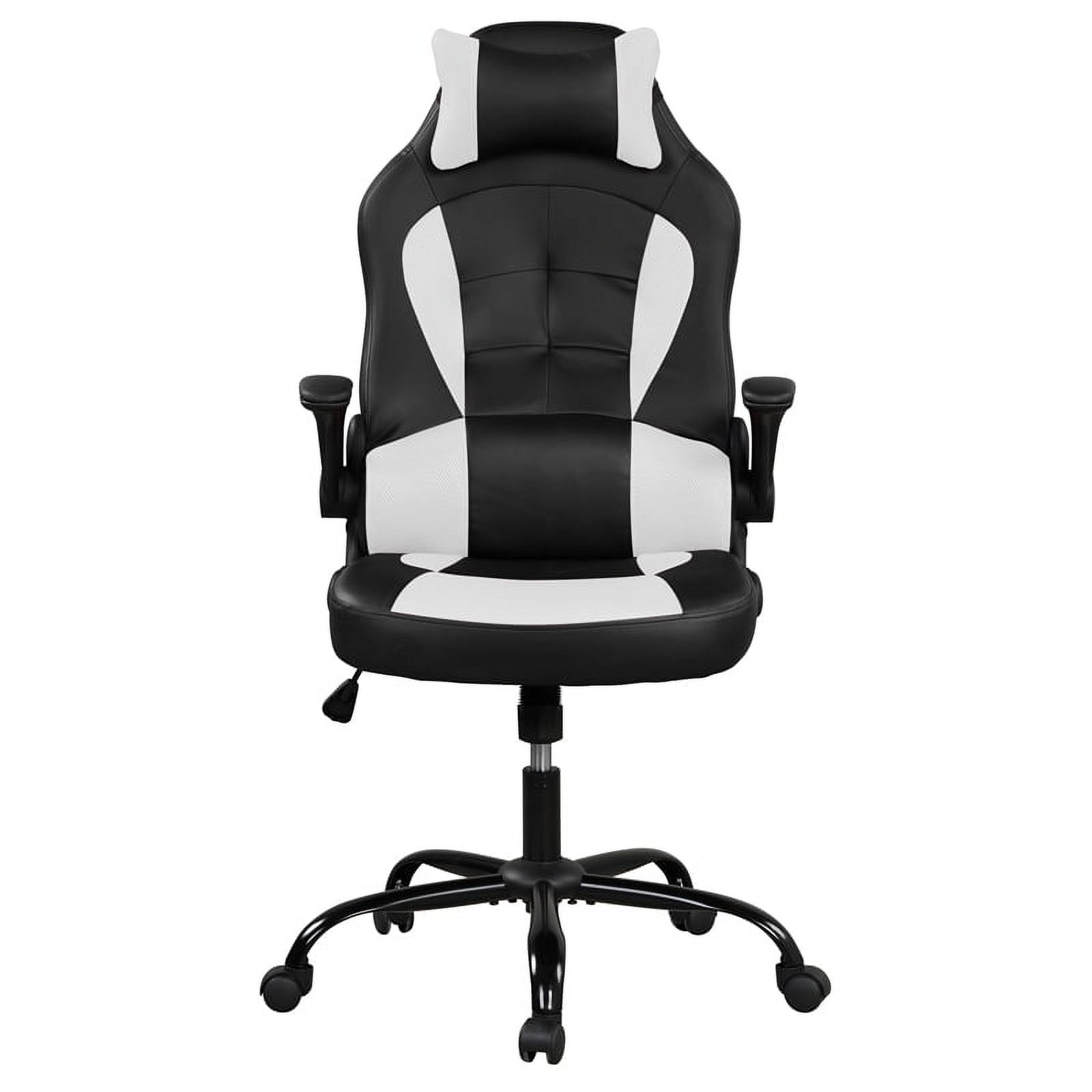 Lifestyle Solutions Vance Gaming Chair in White Faux Leather